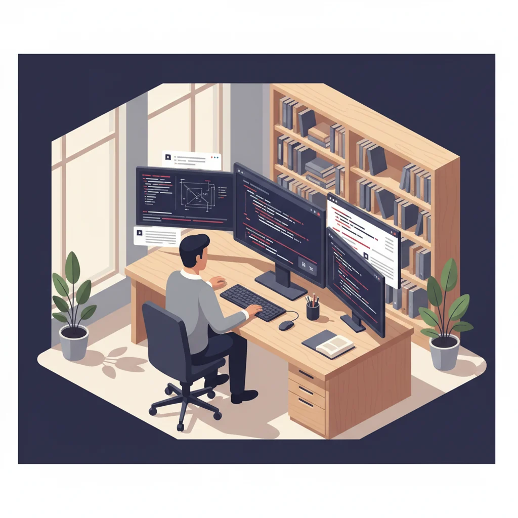 Especialista em sistemas financeiros analisando diagramas técnicos em tela